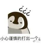 小心谨慎的打出一个问号（小心谨慎的打出一个问号）