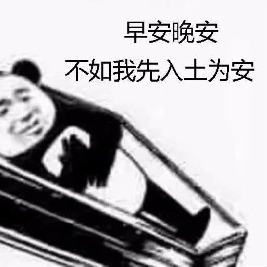 早安晚安，不如我先入土为安（早安晚安，不如我先入土为安）