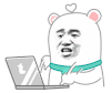打电脑（打电脑）