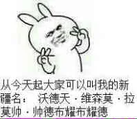 从今天起大家可以叫我的新疆名：活德天-维森莫-拉莫帅-帅德布耀布耀德（从今天起大家可以叫我的新疆名：活德天-维森莫-拉莫帅-帅德布耀布耀德）