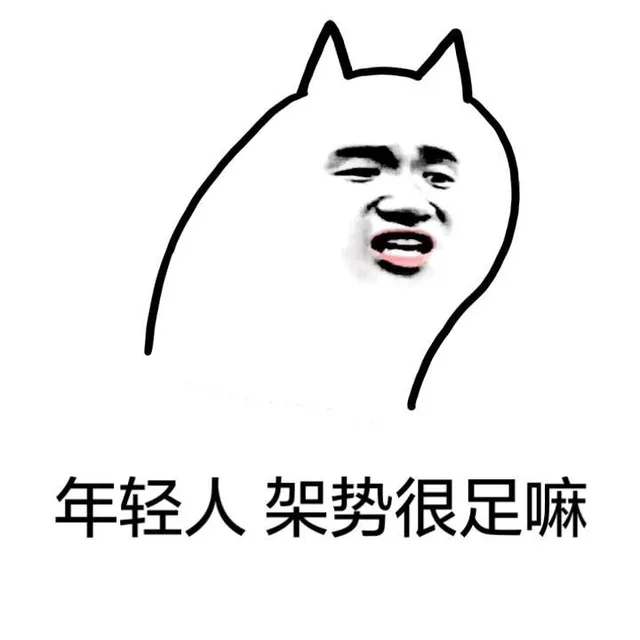 年轻人，架势很足嘛（年轻人，架势很足嘛）