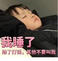 我睡了（我睡了）