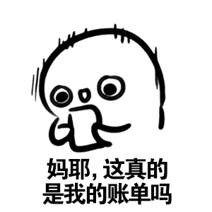 妈耶,这真的是我的账单吗（妈耶,这真的是我的账单吗）
