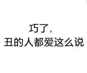 巧了，丑的人都爱这么说（巧了，丑的人都爱这么说）