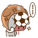 被球正面砸到脸了（痛）（被球正面砸到脸了（痛））