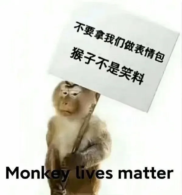 不要拿我们做表情包猴子不是笑料Monkey lives matter(吗喽表情包)（不要拿我们做表情包猴子不是笑料Monkey lives matter(吗喽表情包)）