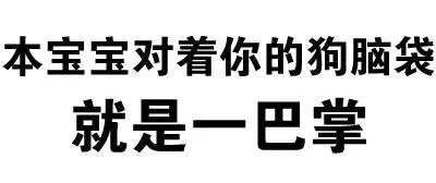 本宝宝对着你的狗脑袋就是一巴掌（本宝宝对着你的狗脑袋就是一巴掌）