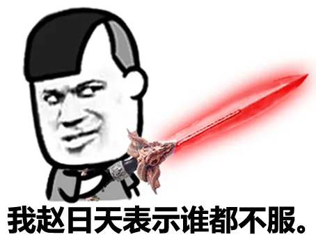 我赵日天表示谁都不服。