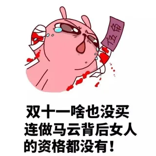 双十一啥也没买 连做马云背后女人的资格都没有！