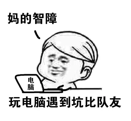 玩电脑遇到坑比队友（玩电脑遇到坑比队友）