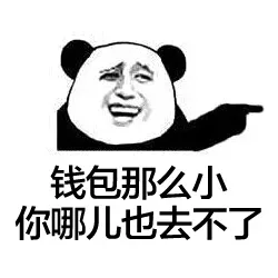 钱包那么小，你哪儿也去不了