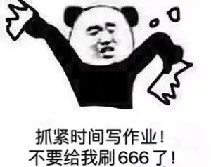 抓紧时间写作业 不要给我刷666了
