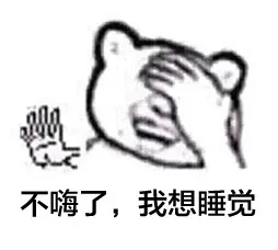 不嗨了，我想睡觉（熊猫）