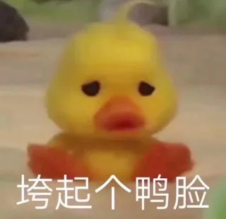 垮起个鸭脸
