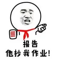 报告 他抄我作业！