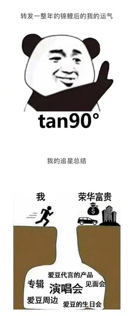 转发一整年的锦鲤后的我的运气tan90°我的追星总结荣华富贵我克爱豆代言的产品专辑演唱会见面会爱豆周边爱豆的生日会