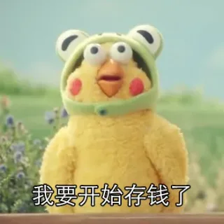 我要开始存钱了_鹦鹉兄弟_存钱表情包
