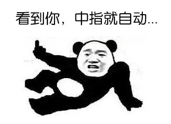 看到你，中指就自动竖起来（看到你，中指就自动竖起来）