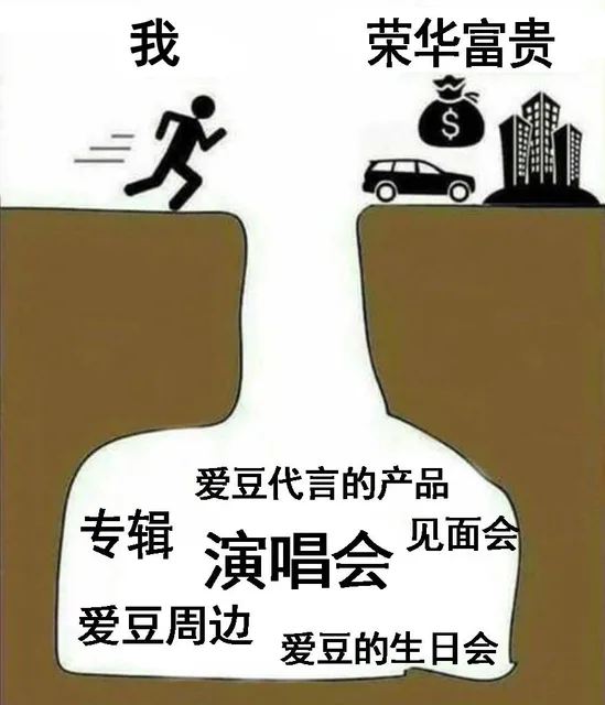 我荣华富贵爱豆代言的产品专辑演唱会见面会爱豆周边爱豆的生日会