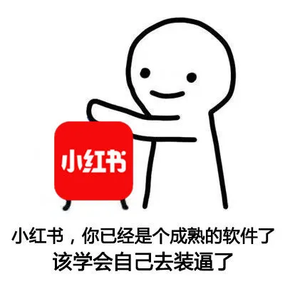 小红书，你已经是个成熟的软件了。该学会自己去装逼了（小红书，你已经是个成熟的软件了。该学会自己去装逼了）