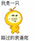 我是一只路过的装逼佬（我是一只路过的装逼佬）