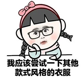 我应该尝试一下其他款式风格的衣服