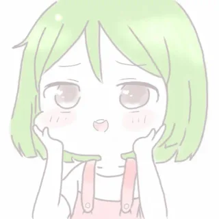 绿头发女头