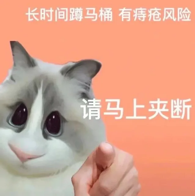 长时间蹲马桶有痔疮风险请马上夹断（长时间蹲马桶有痔疮风险请马上夹断）