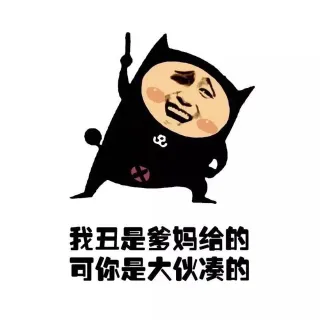 我丑是爹妈给的，可你是大伙凑的