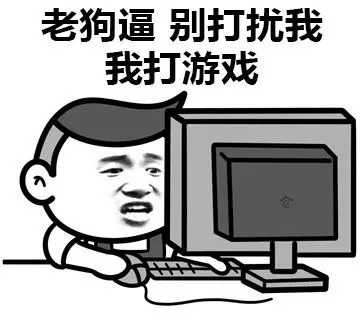 老狗逼：别打扰我 我打游戏