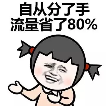 自从分了手流量省了80%
