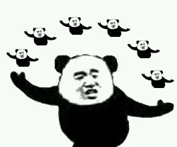 一堆熊猫头（一堆熊猫头）