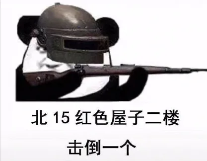 北15红色屋子二楼 击倒一个（和平精英）