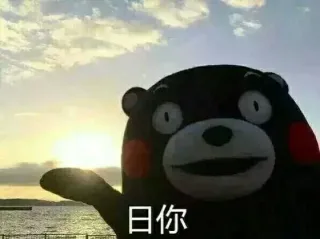 日你，换个方向日你 - 熊本熊_表情头牌_熊本熊_卡通表情包