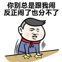 你别总是跟我闹，反正闹了也分不了