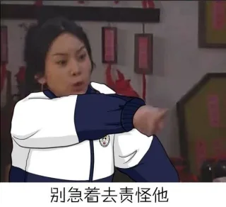 别急着去责怪他