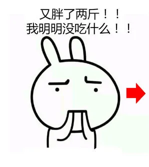 金馆长兔子，我要减肥_表情头牌_兔子_金馆长_搞笑表情包