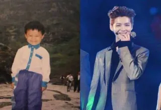 鹿晗小时候 vs 现在的鹿晗