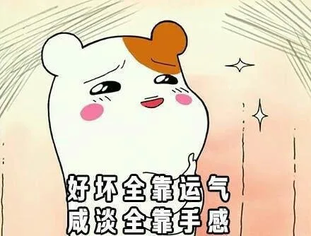 好坏全靠运气，咸淡全靠手感（好坏全靠运气，咸淡全靠手感）
