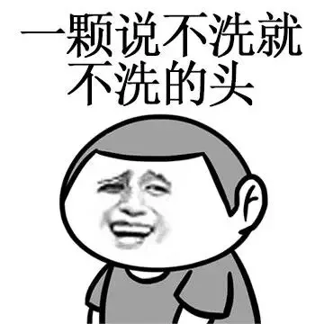 一颗说不洗就不洗的头