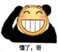 懂了，哥（emoji脸熊猫头）
