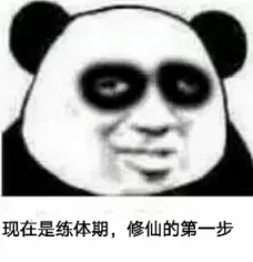 熊猫头修仙表情包_熬夜_黑眼圈