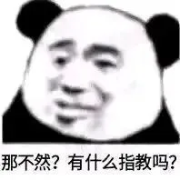 那不然？有什么指教吗？（那不然？有什么指教吗？）