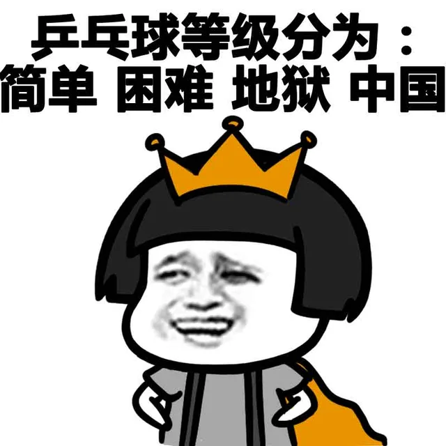 中国乒乓球国家队（奥运会）_金馆长_奥运会_乒乓球_表情头牌表情包