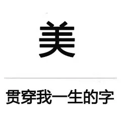 美，贯穿我一生的字