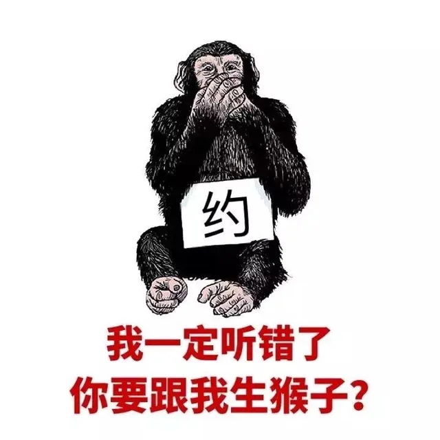 我一定听错了，你要跟我生猴子？