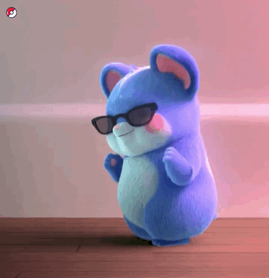 蓝色小卷鼠GIF（蓝色小卷鼠GIF）
