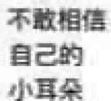 不敢相信自己的小耳朵（不敢相信自己的小耳朵）