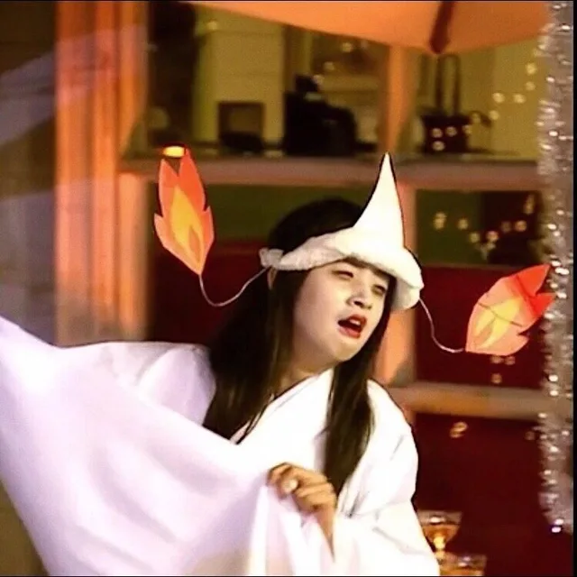 袁湘琴扮鬼 GIF 动图表情包
