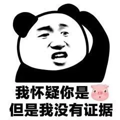 我怀疑你是猪头 但是我没有证据